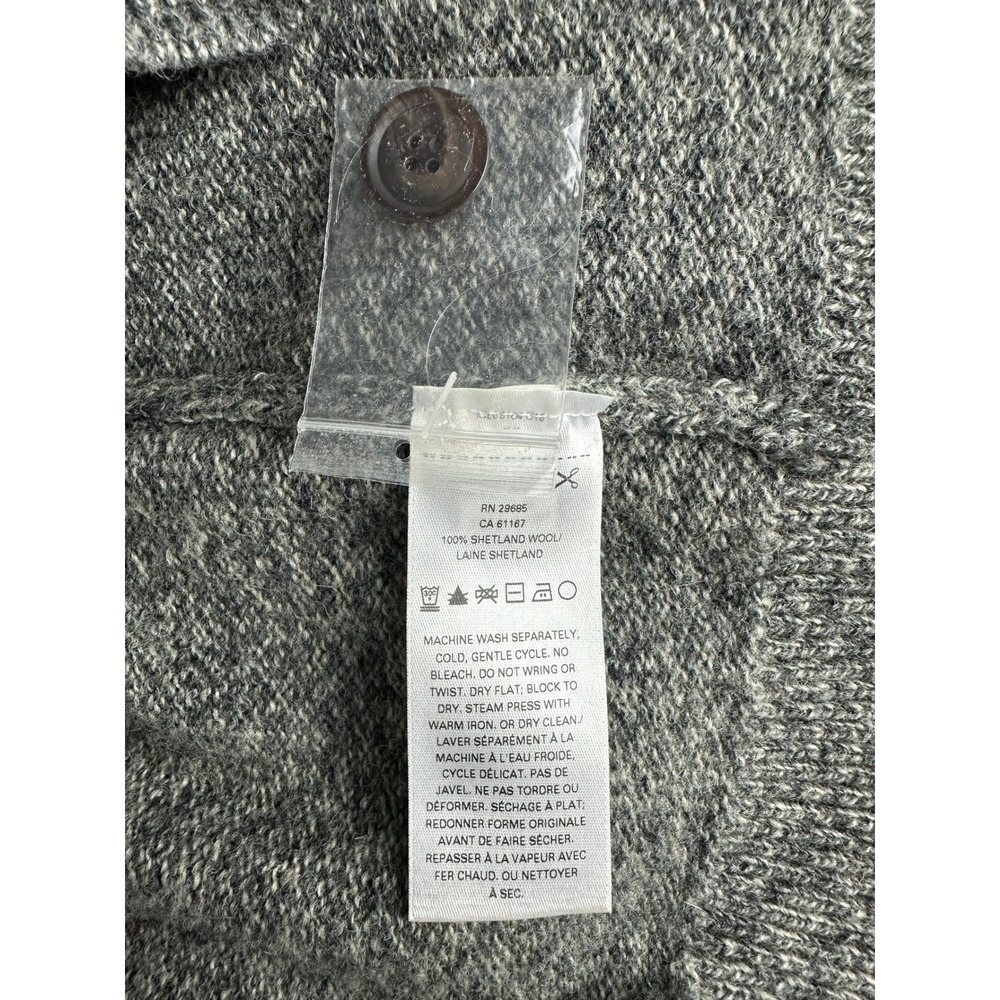 Pendleton Gray Washable Shetland Wool Cardigan Sw… - image 6